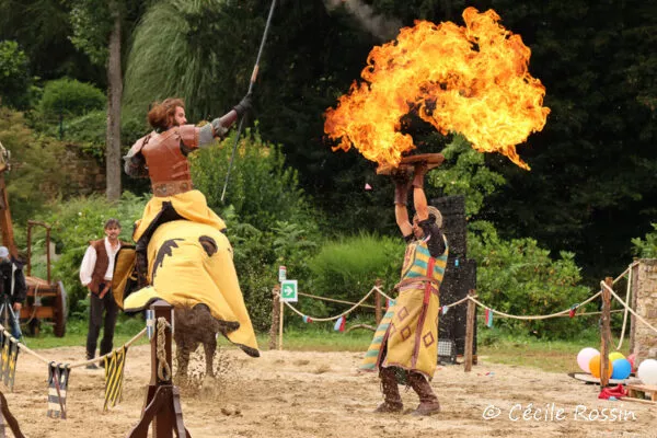 Tournoi de chevaliers à la Fête médiévale de Grand-Fougeray.